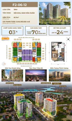 Bán Căn Hộ S-Tower Hòa Xuân – Tòa F2 Tầng 6, Có Sân Vườn Độc Bản, Giá Hơn 3 Tỷ